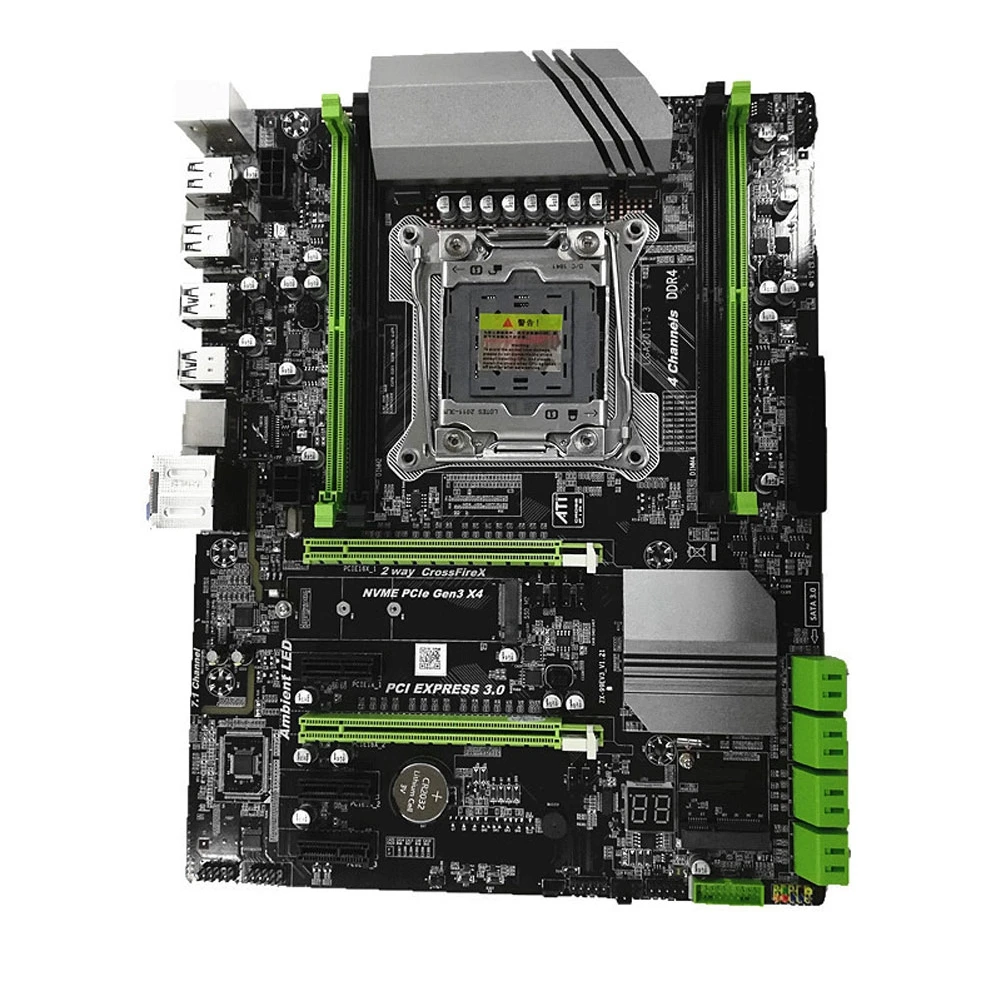 X99 LGA 2011 материнская плата для I3 I5 I7 Ксеон DDR4 с четырьмя каналами памяти 64 г ECC REG SATA 3