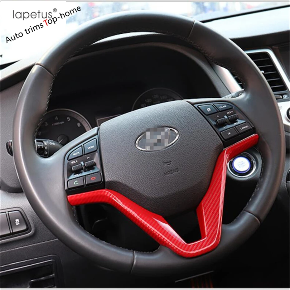 Обложка для рулевого колеса Yimaautotrims обшивка Hyundai Tucson 2016 2020 внутренние молдинги