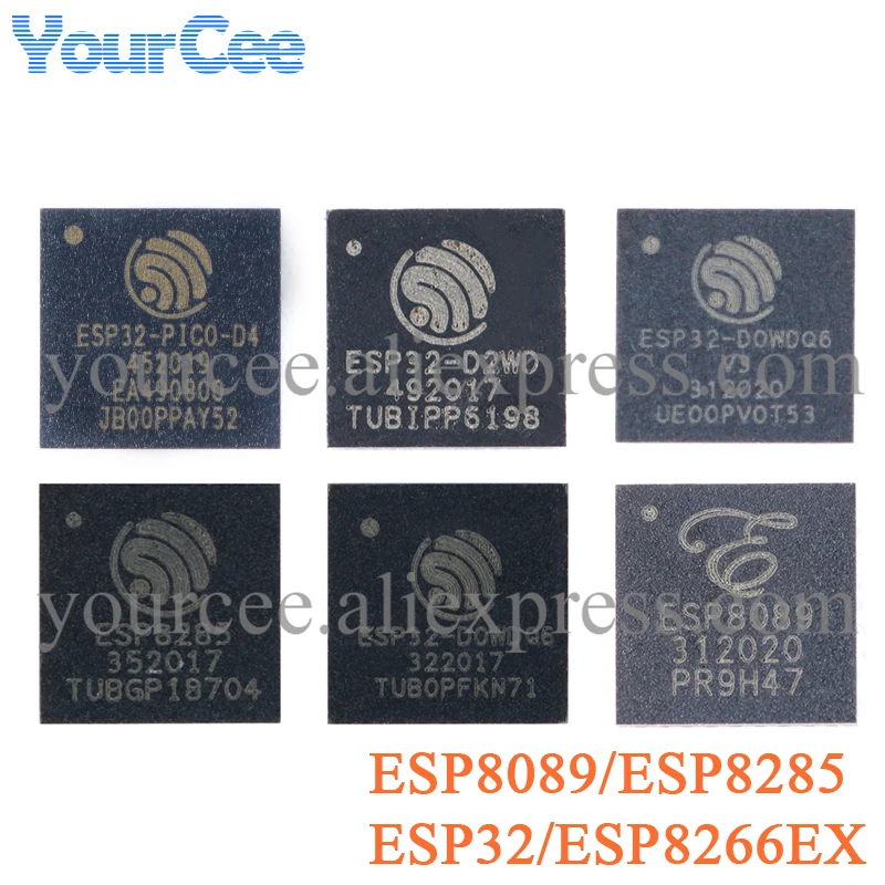 2 шт. ESP8266 ESP32 ESP8089 ESP8285 ESP8266EX задняя фотография Φ SMD Wi-Fi беспроводная микросхема |