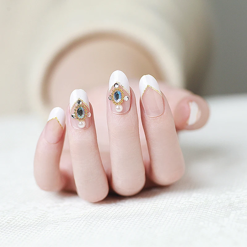 24 шт. Новые Накладные ногти на пальцах носочки для ногтей накладные женщин ногах