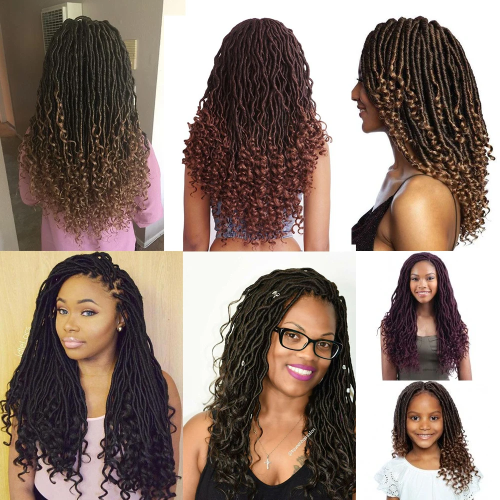 Искусственные локоны в стиле Crochet плетенные волосы 20 дюймов мягкие натуральные