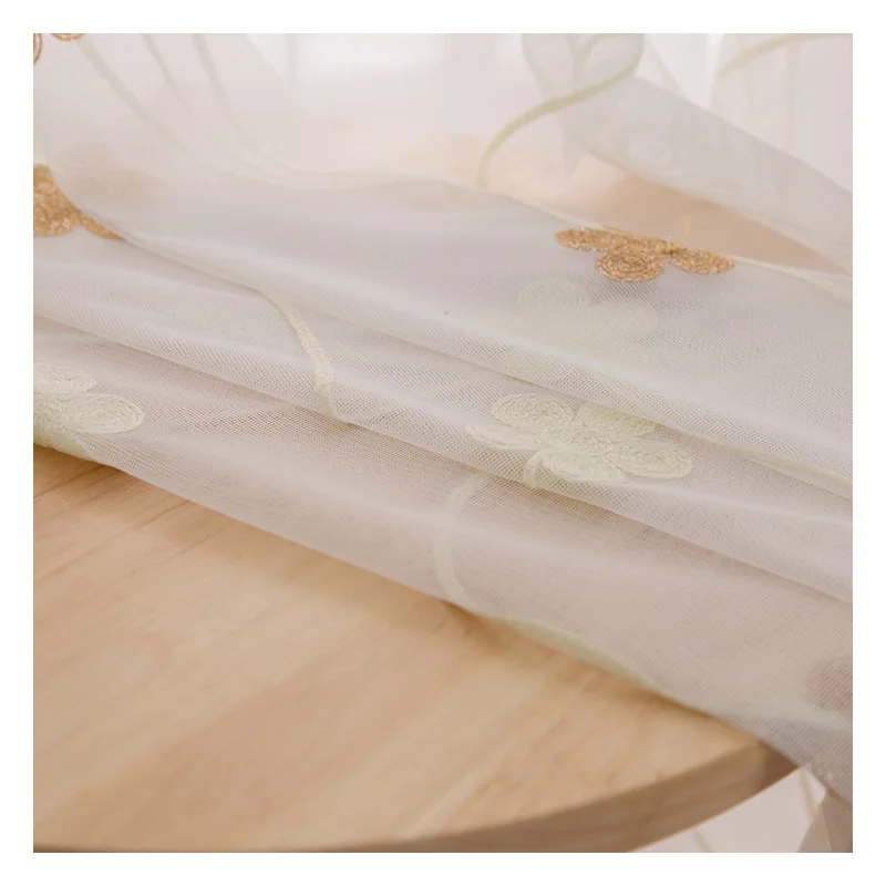 

Nordic Minimalist Gauze Curtain Balcony Bedroom Floating Window Screen Fitting Room Embroidered White Curtain Gauze Curtain