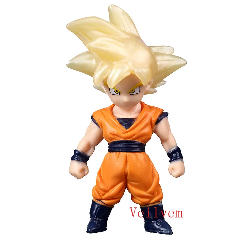 Dragon Ball Z Resurrection F Golden Frieza freeza морозильник против Гоку фигурка модель игрушки ПВХ Коллекционная кукла - Цвет: 8cm MINI size DRX33