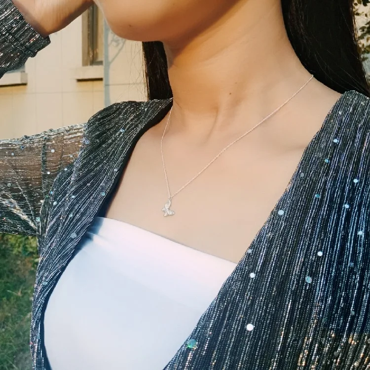 Кулон в форме бабочки Милая подвеска банта для ожерелья поздравительной