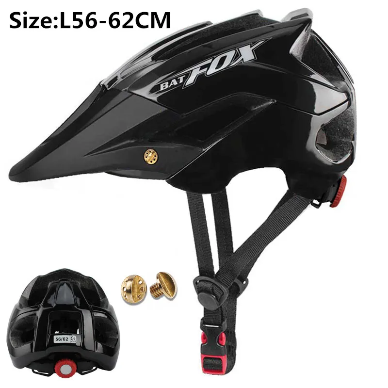 5002-black BATFOX Сверхлегкий велосипедный шлем черный красный матовый MTB дорожный велосипедный шлем mtb специальный велосипедный шлем - Цвет: 5002-black