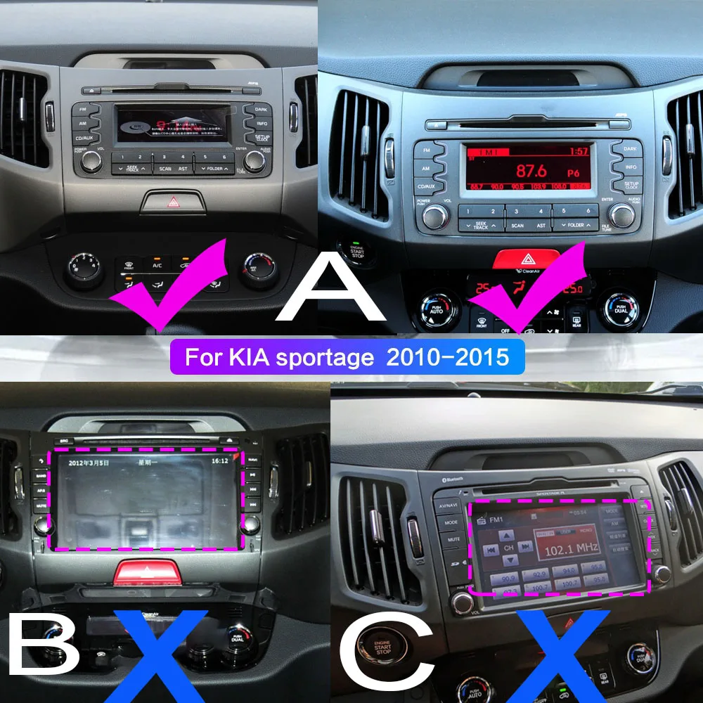 Автомагнитола 2 din на Android 10 для KIA Sportage 3 2010-2016 мультимедийный автомобильный
