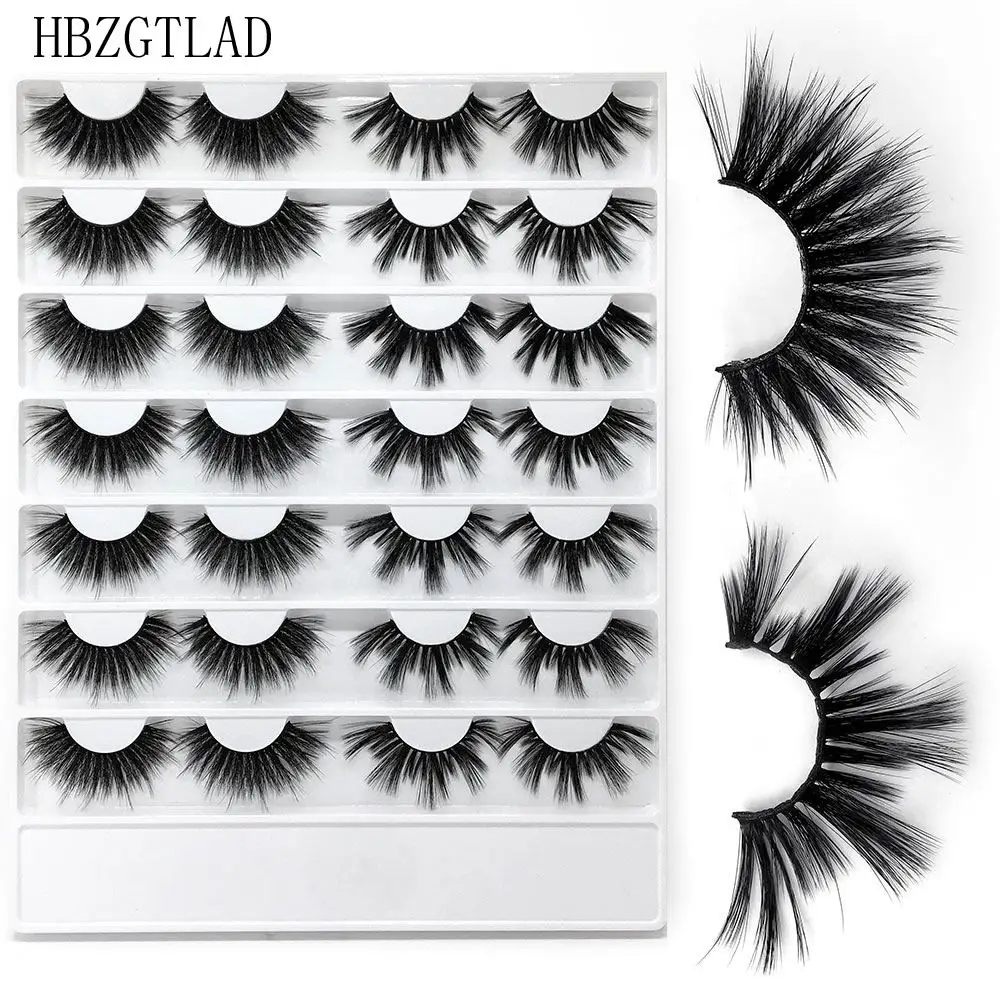 16 пар объемные мягкие норковые накладные ресницы ручная работа пушистые длинные