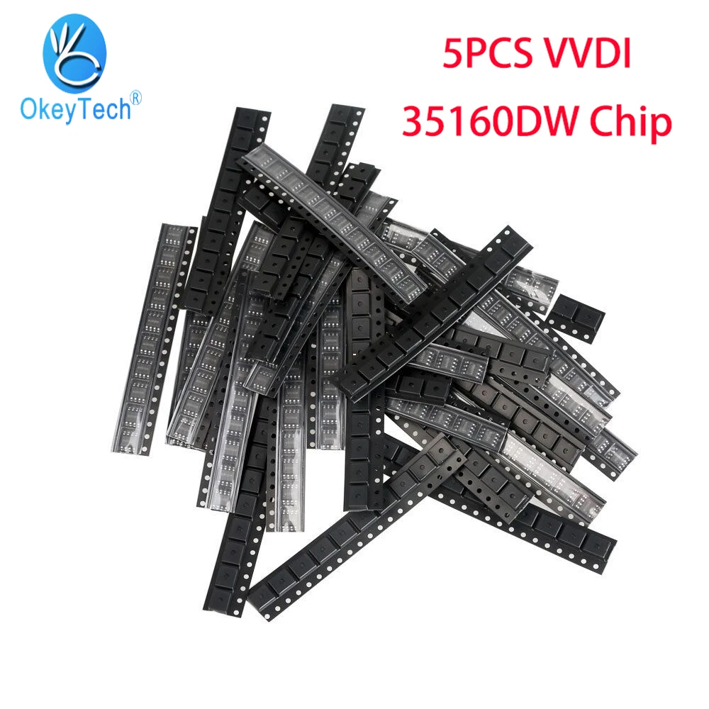 

OkeyTech 5pcs/lot Xhorse 35160DW IC Chip For VVDI Prog Key Programmr Reject Red Dot No Need Simulator Replace M35160WT Adapter