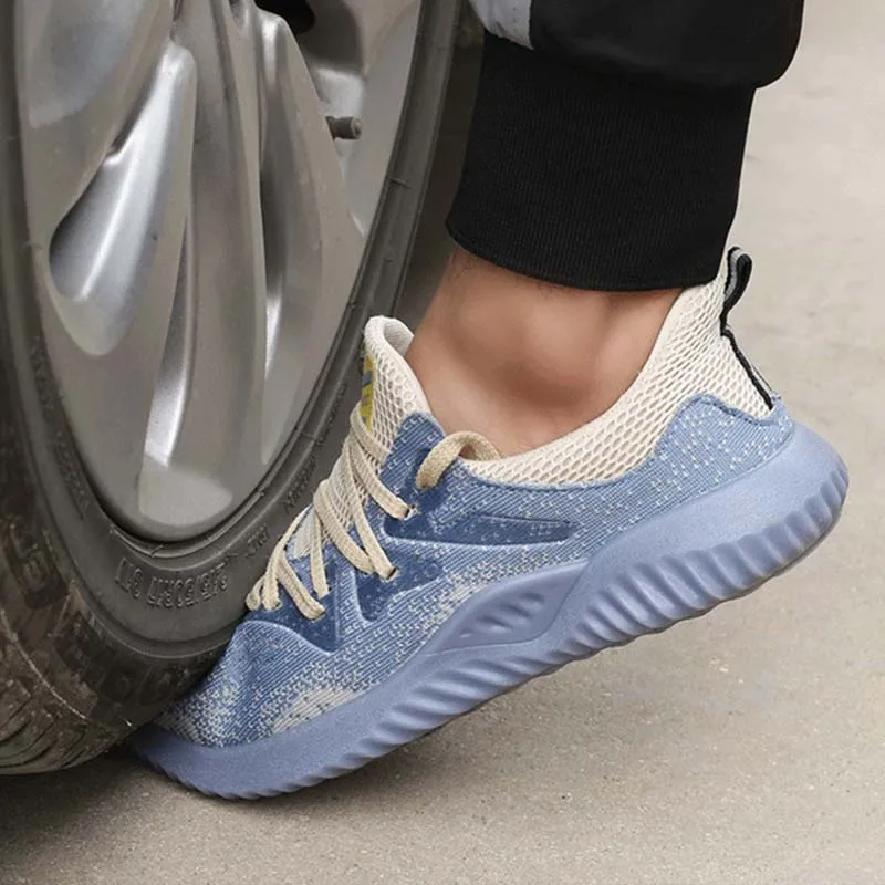 Светильник кие Женские рабочие ботинки из говяжьих сухожилий дышащая