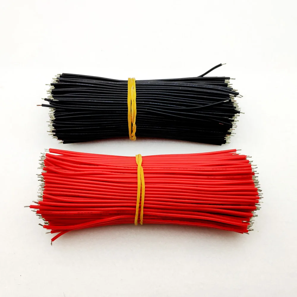 Светодиодный кабель cbales 100 шт. 1000 24awg 26AWG L:10 см UL2468 луженая медь красный/черный