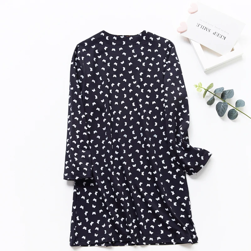 Осенне-зимнее платье для девочек с длинным рукавом и цветочным принтом Детские