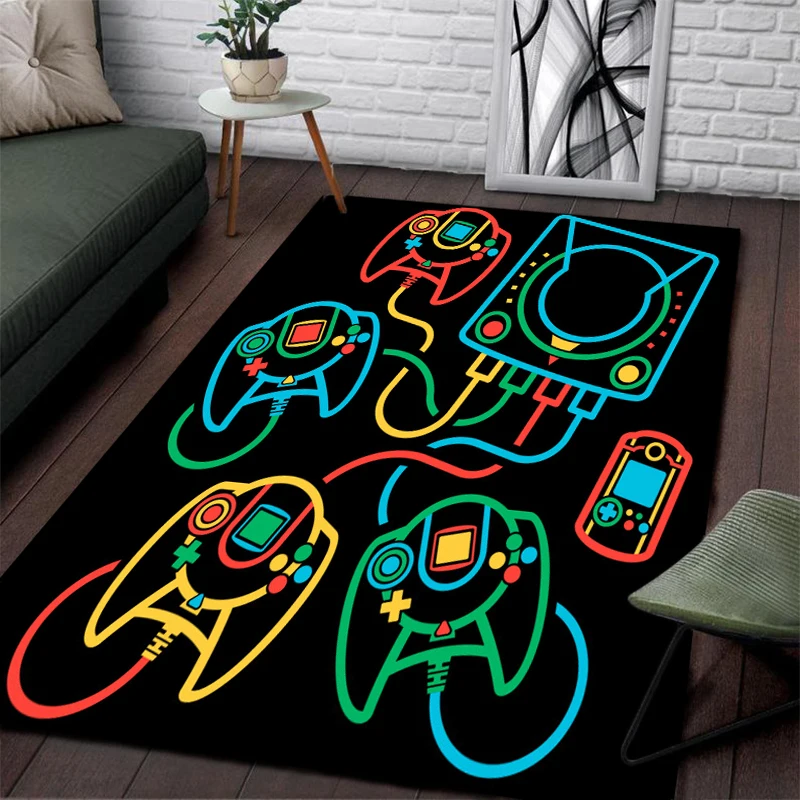 

Video Pixel Game Over Interface Fungus Colorful Videogame Home Decor Floor Rug Bedroom Cold Pressing Fashionable Carpet