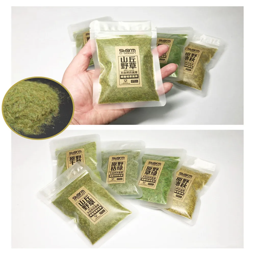 3 мм флок завод трава порошок игрушка выбор различных цветов строительство песок