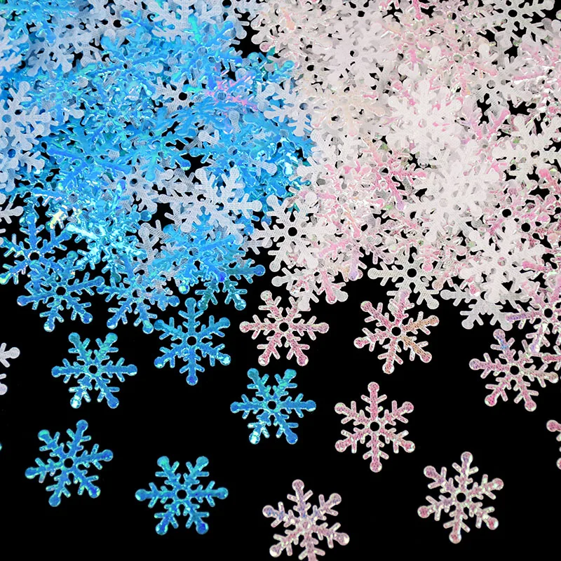 270pcslot mini snowflake confetti ice sequins diy wedding throw christmas home party decor phone case gifts accessories supply free global shipping