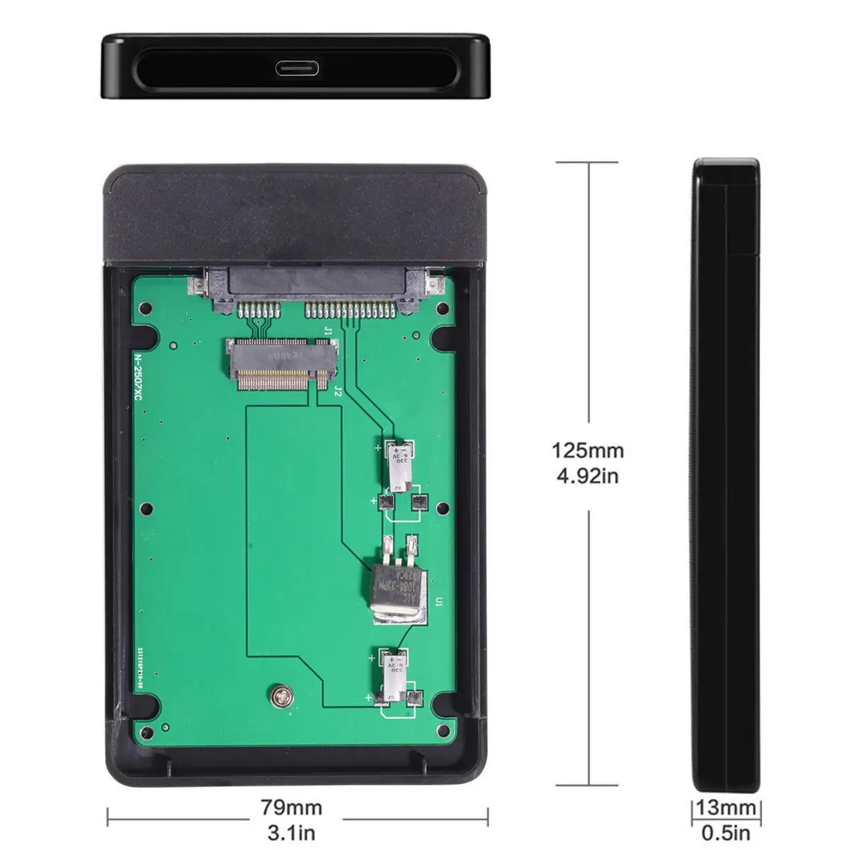 Внешний корпус для жесткого диска типа C на 20 + 6 контактов SATA SSD с кабелем USB 3 0 Thinkpad