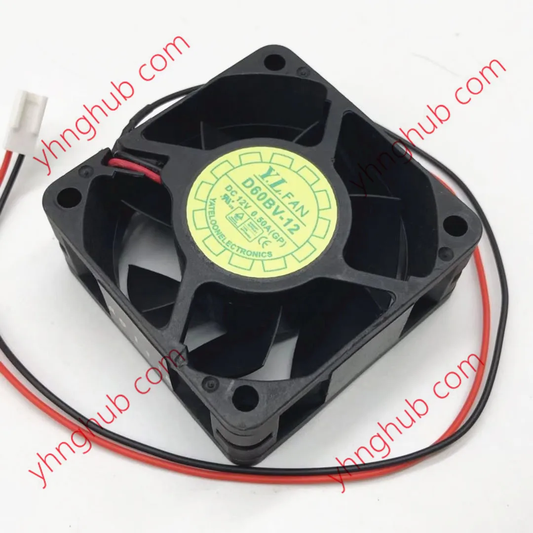 Yate Loon D60BV-12 DC 12V 0.50A 60x60x25mm 2-проводной Вентилятор охлаждения сервера | Компьютеры и