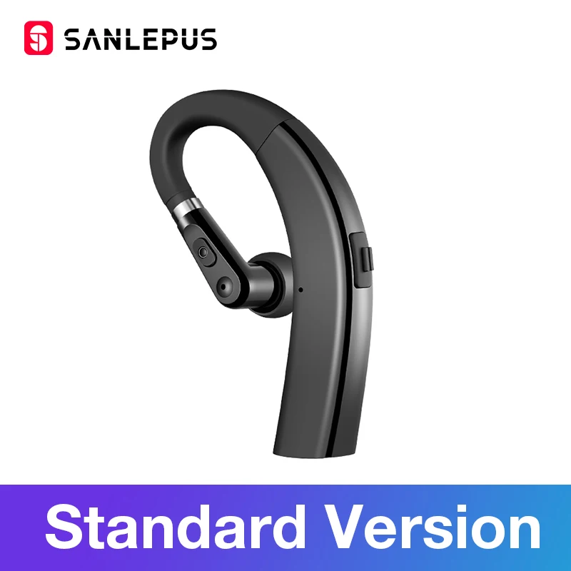 Black-Standard SANLEPUS M11 Bluetooth наушники беспроводные наушники Handsfree вкладыши гарнитура с HD микрофоном для телефона iPhone xiaomi samsung - Цвет: Black-Standard