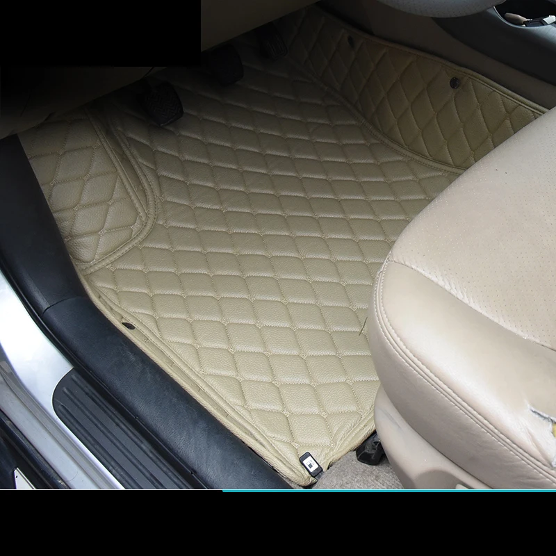 Lsrtw2017 кожаные автомобильные коврики для toyota rav4 2005 2006 2007 2008 2009 2010 2011 2012 xa30 коврик ковер аксессуары для ног