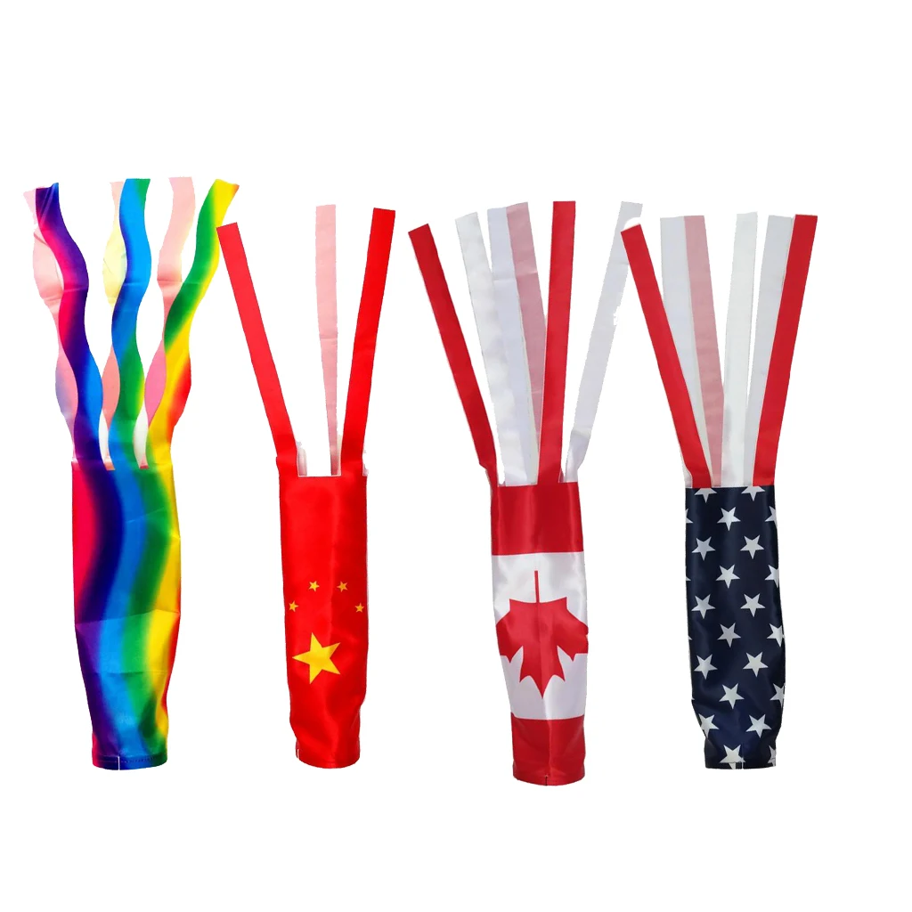 

8 Style 1Piece Windsock Wind Streamer Flag Garden Camping Spinner Decoration