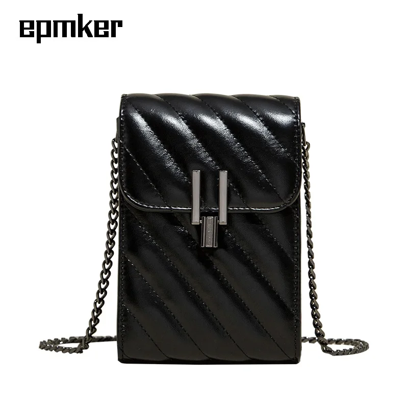 EPMKER Phone Bag Diamond Lattice Shoulder Bags Chains Crossbody Bags Cute Side Bags Fashionable Purses and Handbags High Quality