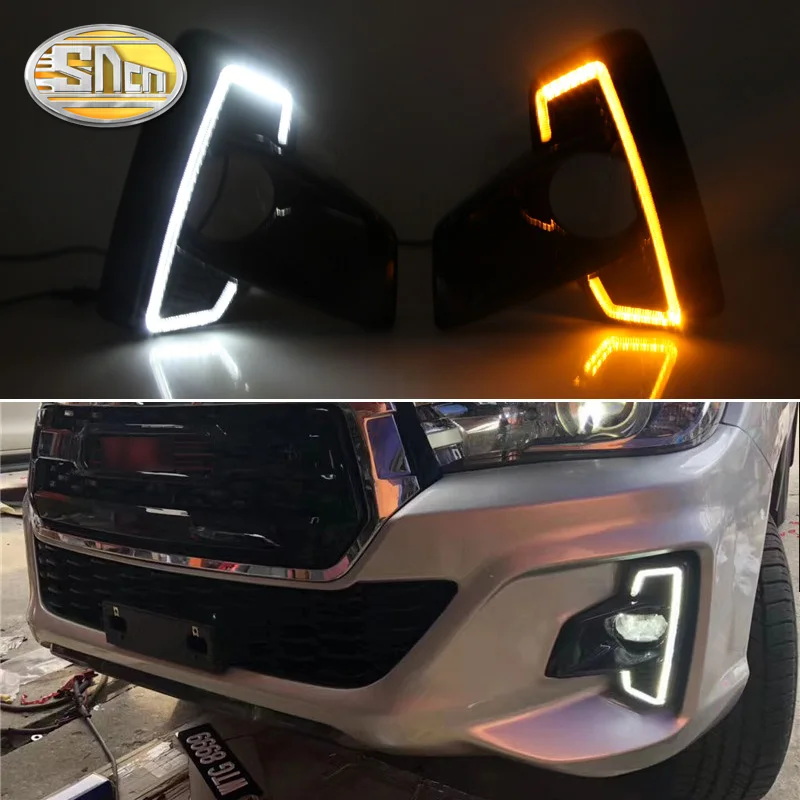 Дневные ходовые огни SNCN для Toyota Hilux Revo Rocco 2018 2019 2020 2 светодиодный т. | Автомобили и