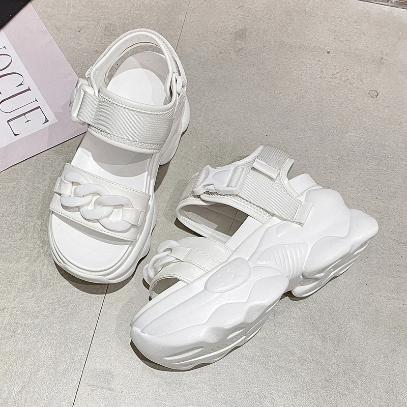 

2021 Summer Wedges Sandals Ladies Beach Sandals High Heel Sandals Women Casual Shoes Platform Chunky new Sandals