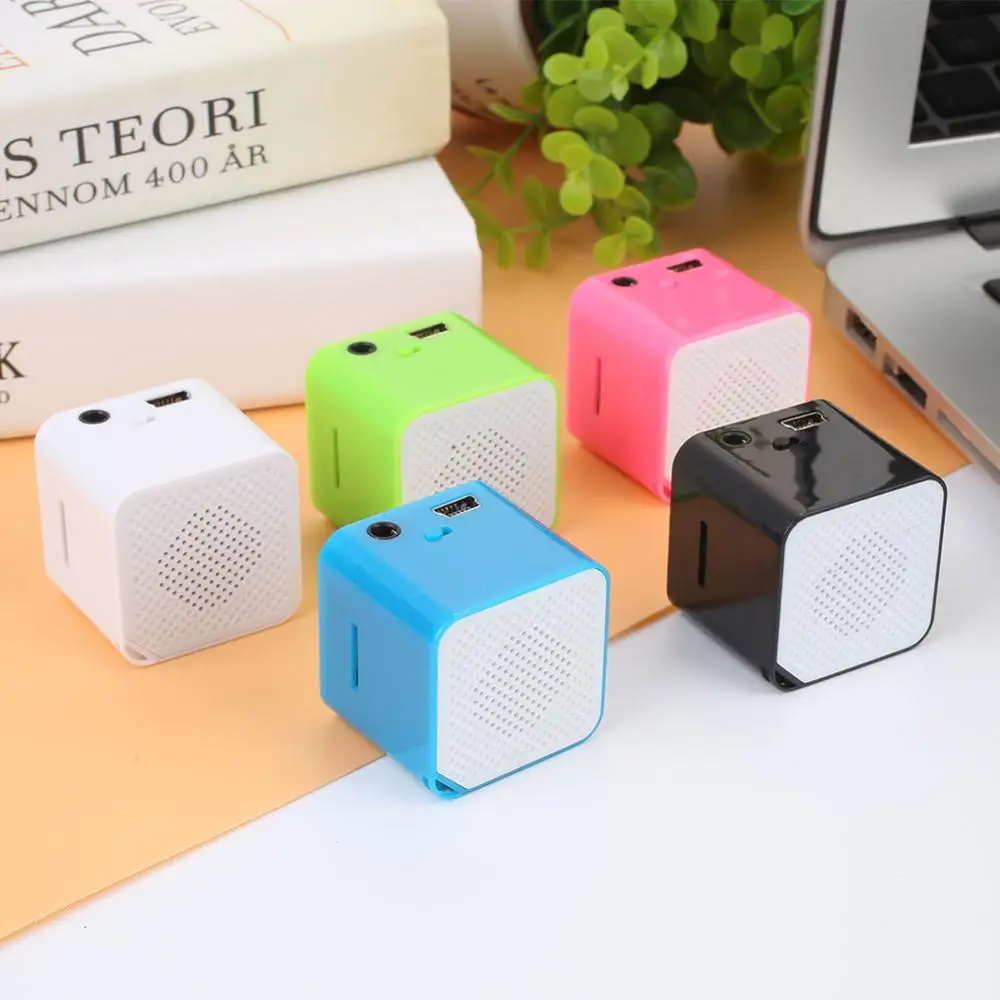 Модный громкий динамик компьютера MP3 мобильный телефон Поддержка 16G TF стерео ABS