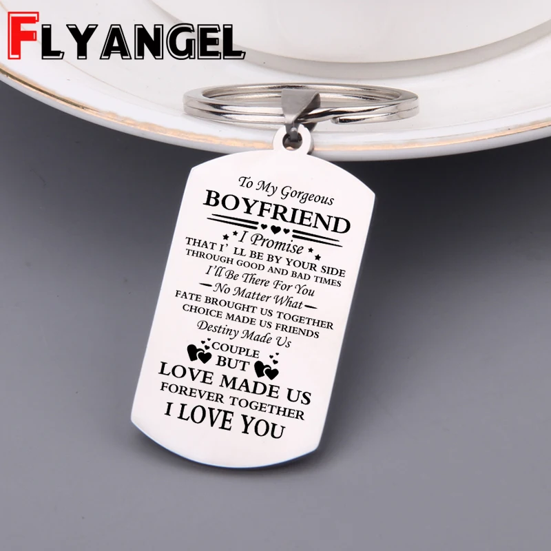 Великолепный брелок для ключей с гравировкой мужчин и женщин надписью Destiny