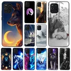 Чехол для OPPO A95 K9 A74 A94 A93 A55 A7 A53 A52 A9 Ace F11 Reno 6 4 3 5G Find X2 Moon Wolf Howl Art, мягкий черный чехол для телефона