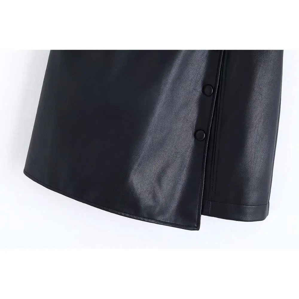 Женское сексуальное платье из искусственной кожи 2019 модные женские платья без