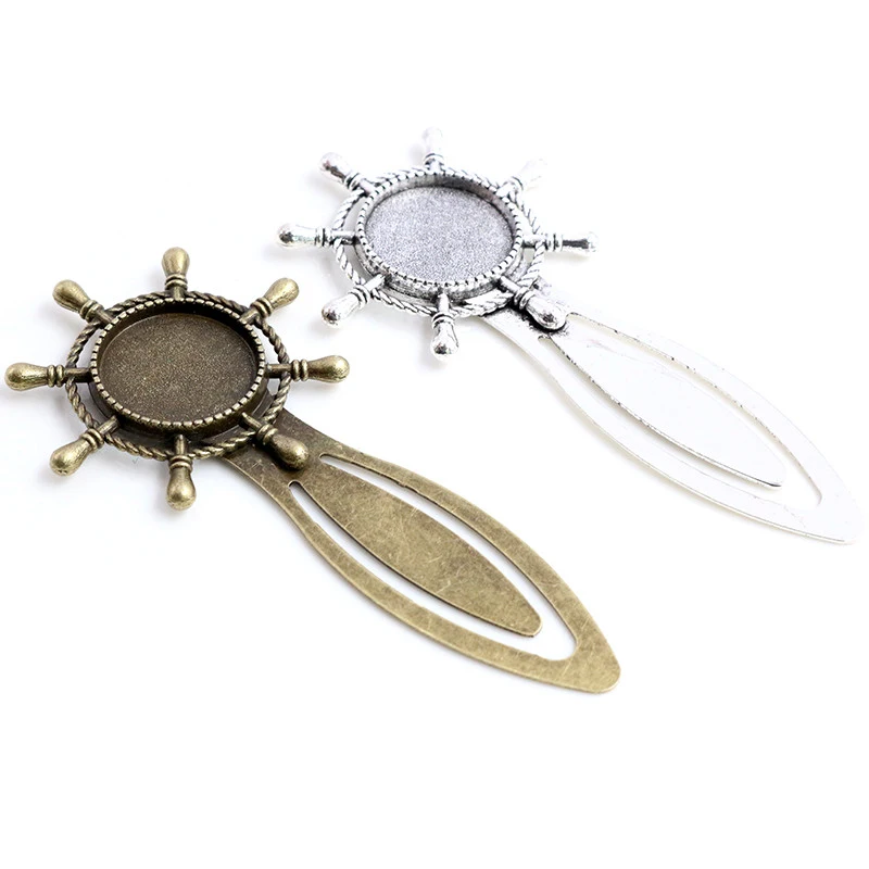 Новая мода 2 шт 18 мм Внутренний размер Античная бронзовая Посеребренная