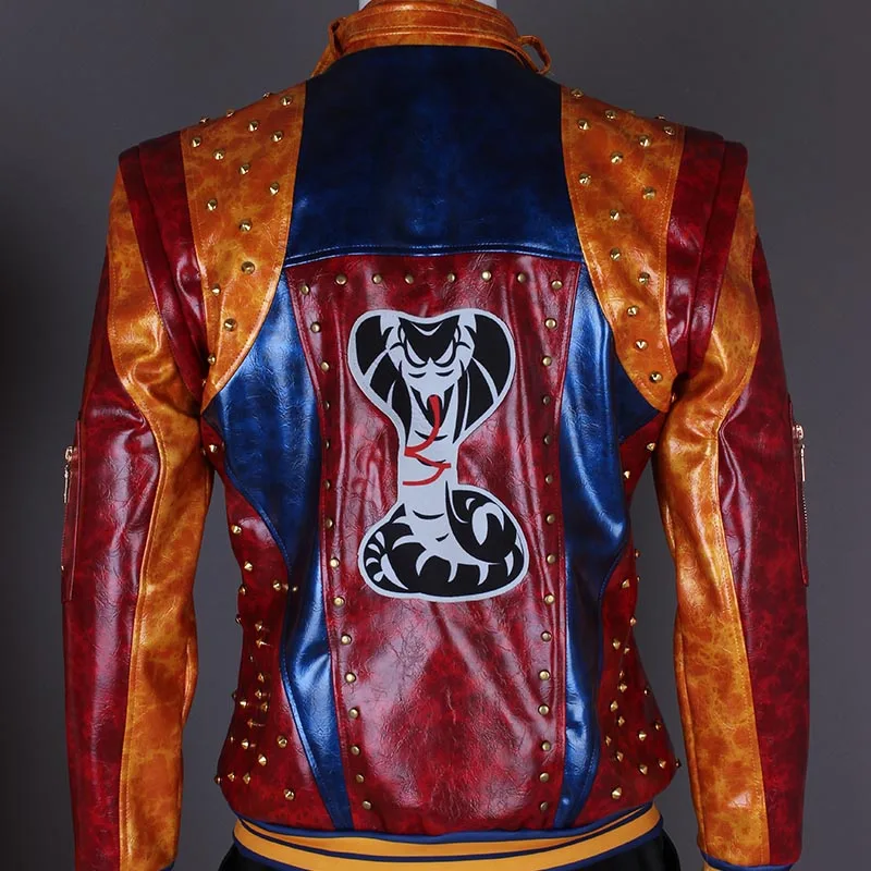 Изображением героев фильма наследники 2 Косплей Jay косплей костюм кожаная куртка