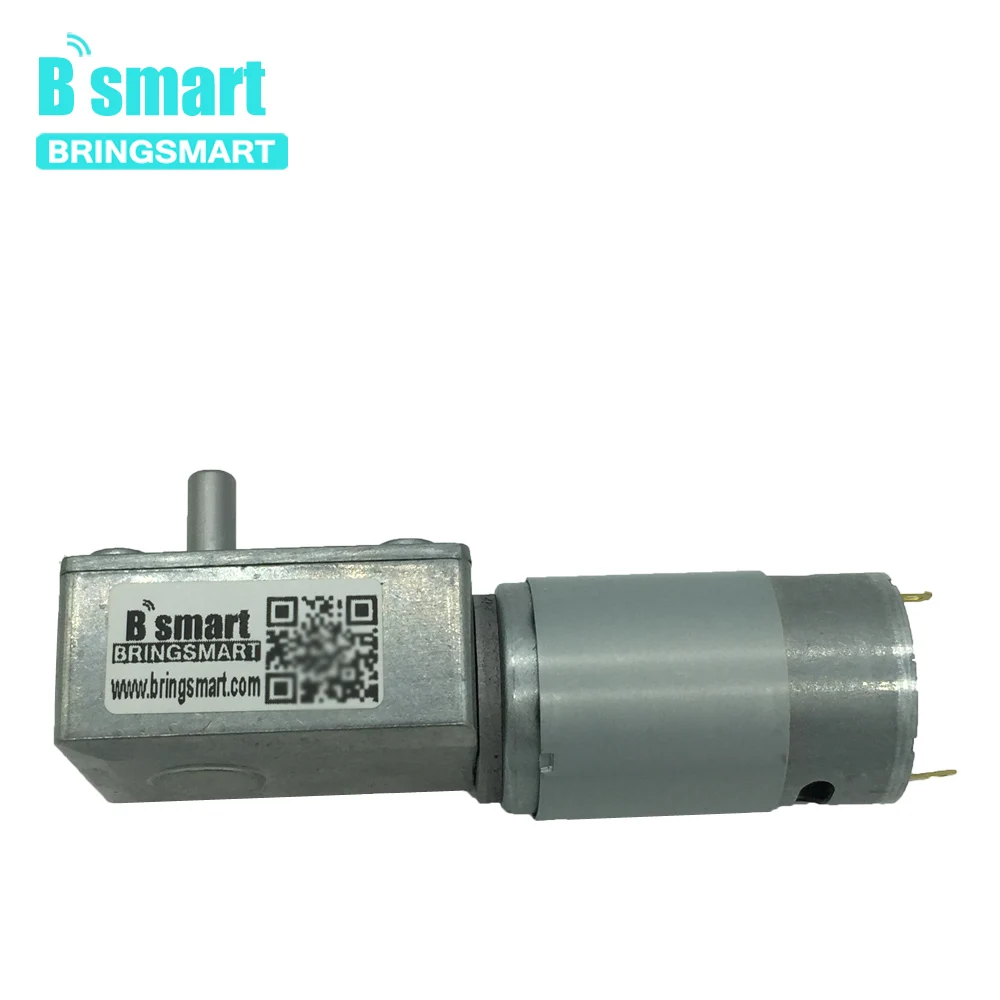 Bringsmart JGY-395 червь Шестерни мотор низкая Скорость 12V червячным Шестерни коробка двигателя 2,5-210 об/мин самоблокирующийся Шестерни ed мотор