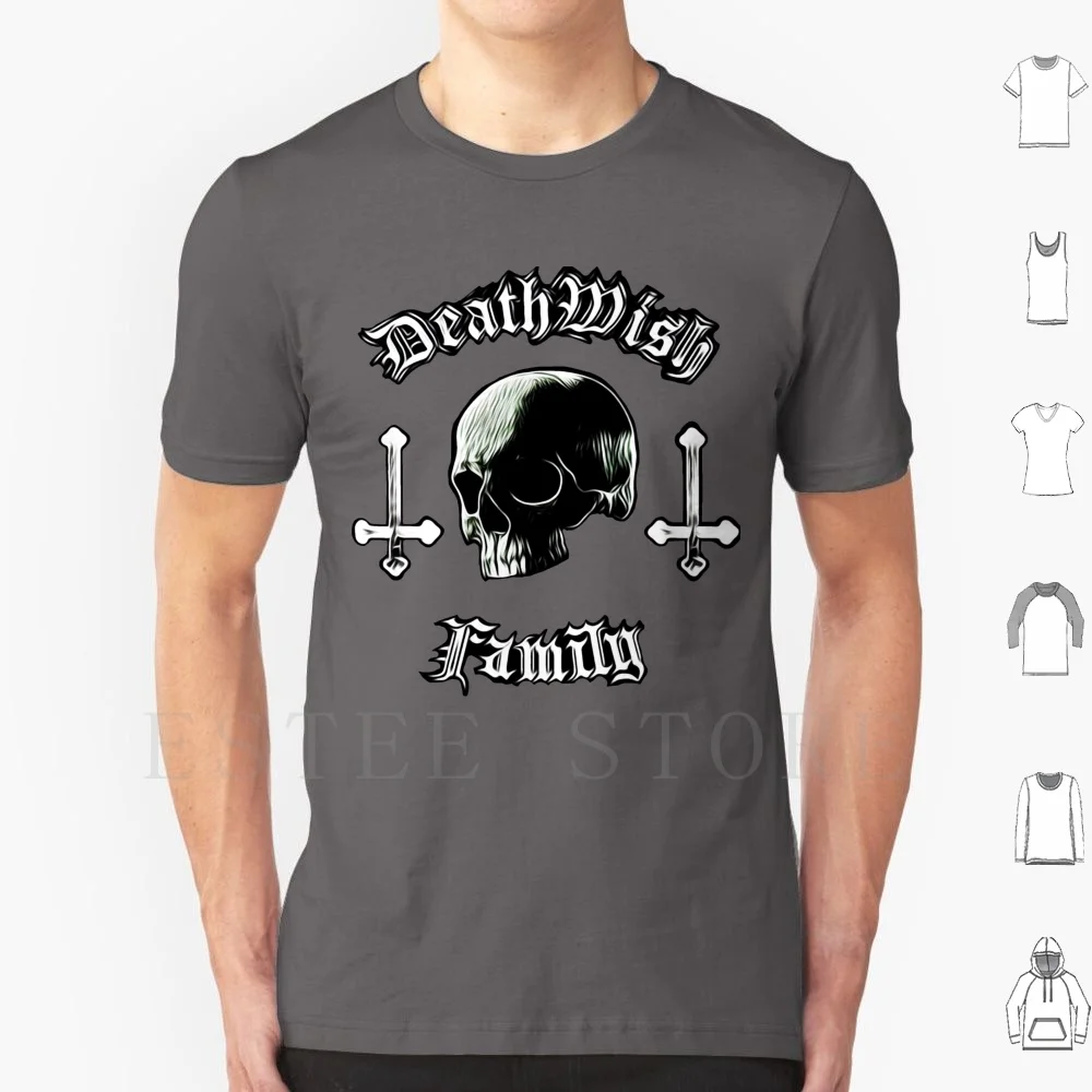 

Семейная Футболка с принтом из хлопка, Череп, семья смерти, мачербры, кресты смерти