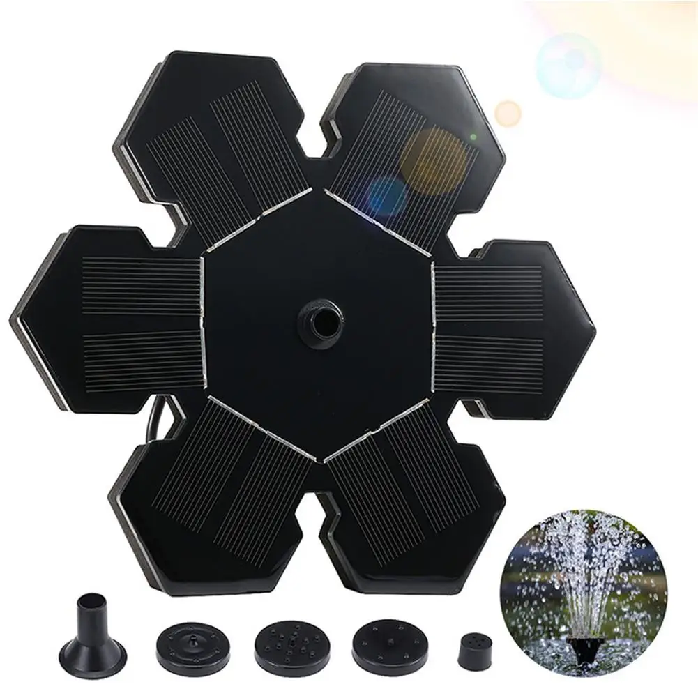 

Solar Fountain Powered Water Pump Floating Pump For Outdoor Pond Garden Pool