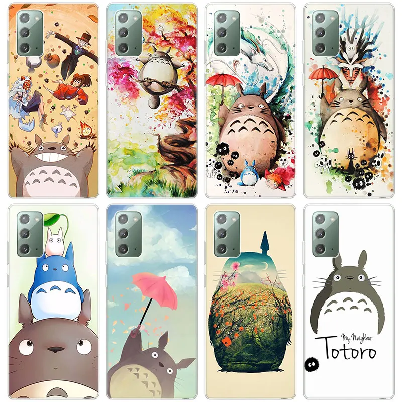 anime studio ghibli totoro soft phone case for samsung galaxy note 20 ultra 10 9 s20 fe s10 lite s10e s9 s8 plus silicone cover free global shipping