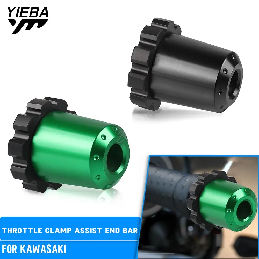 

Motorcycle Throttle Clamp Assist End Bar For KAWASAKI Z250 Z400 Z900 NINJA 650 400 1000 L R ER-6F ER-6N ER5 VERSYS Vulcan S Cafe