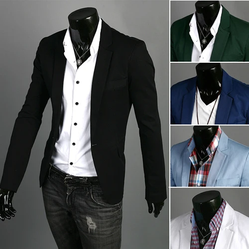 

Blazer men 2021 New Arrival Fashion Clothing Wild Single Button terno suit Jacket Men's Casual Slim Fit Suit blazer masculino