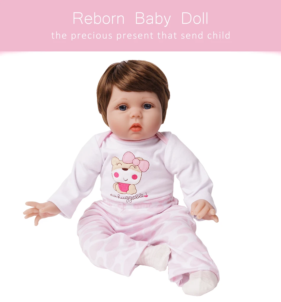 55 см Reborn Baby Doll Girl 2 наряды силиконовый виниловый светильник для новорожденных Розовый и темно-розовый