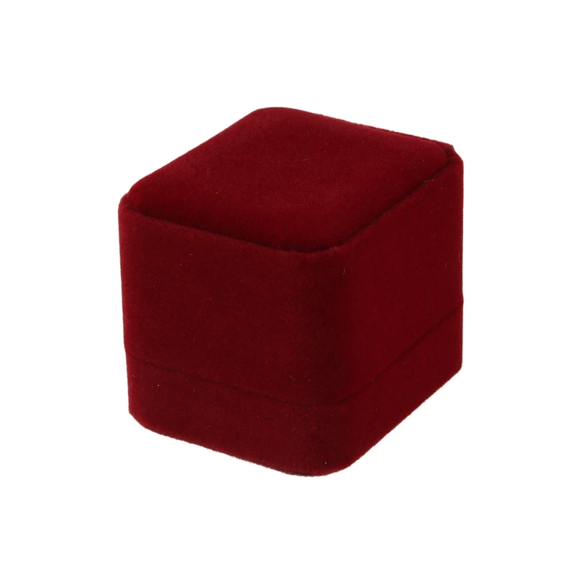 10Pcs 3D Silver Crown Crystal Rhinestone Alloy Nail Art DIY Decoration &amp 1 Pcs Velvet Engagement Ring Box (Dark Red) | Дом и сад