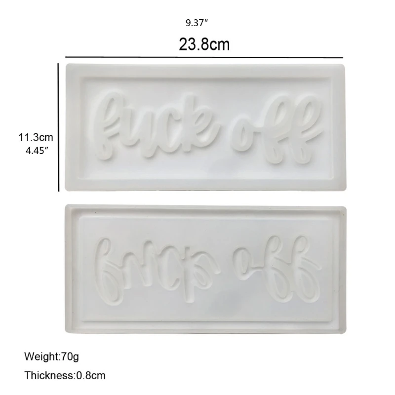 

Plate Hanging Tag Doorplate Crystal Epoxy Resin Mold Door Sign Silicone Mould DIY Crafts Decorations Pendant Making Tool