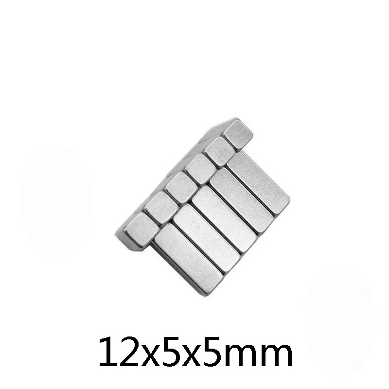 

50 ~ 200 шт., мощный неодимовый магнит N35 12x5x5 мм, 12x5 мм