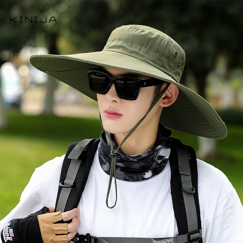 Модная летняя Панама Мужская Уличная рыболовная походная пляжная шляпа сетчатая