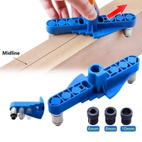 abs vertical pocket hole jig woodworking 6810mm drilling locator wood dowelling self centering drill guide kit hole puncher