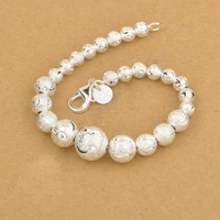 magic chinese lucky bead bracelet 925 sterling silver ball elegant woman bracelet with good quality lobster charm fine jewelry