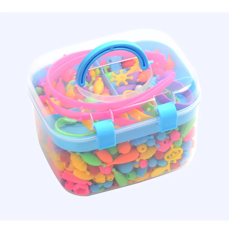 

DIY Handmade Beads Toys Children With Accessories Set Girls Knitting Bracelets Jewelry Making Toys Creative Children's Gifts