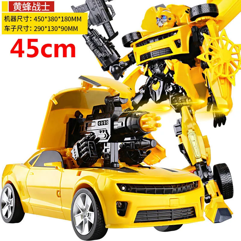 2 45 см роботы-трансформеры игрушки для автомобиля война Hornet боевой лопасти Optimus Prime фильм 4 издание модель классические подарки игрушки для мальчиков - Цвет: 2