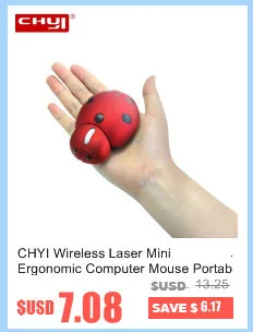 CHYI в форме автомобиля, беспроводная Милая Usb компьютерная мышь, мини эргономичная оптическая 3d PC Mause, 2,4 ГГц, 1600 dpi, светодиодный, в подарок, мыши для детей, ноутбука