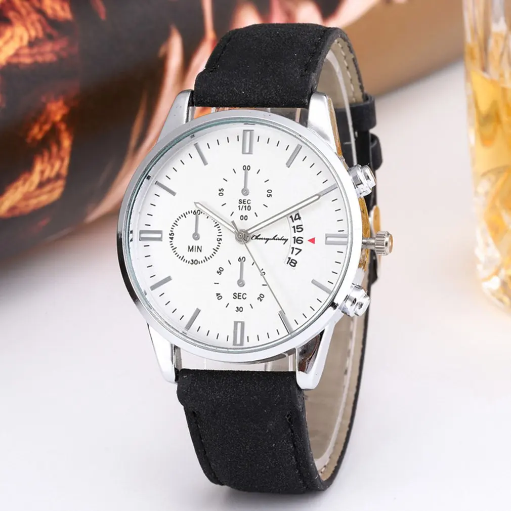 Мужские и женские модные часы кожаный ремешок ультра тонкие роскошные бизнес