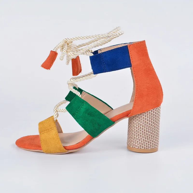 2020 г. Летние эспадрильи женские босоножки с острым носком на высоком каблуке